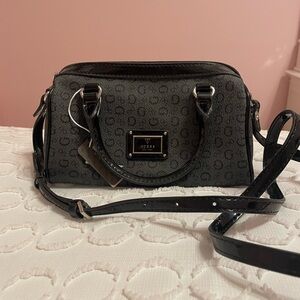 GUESS Black and Gray Handbag/Crossbody